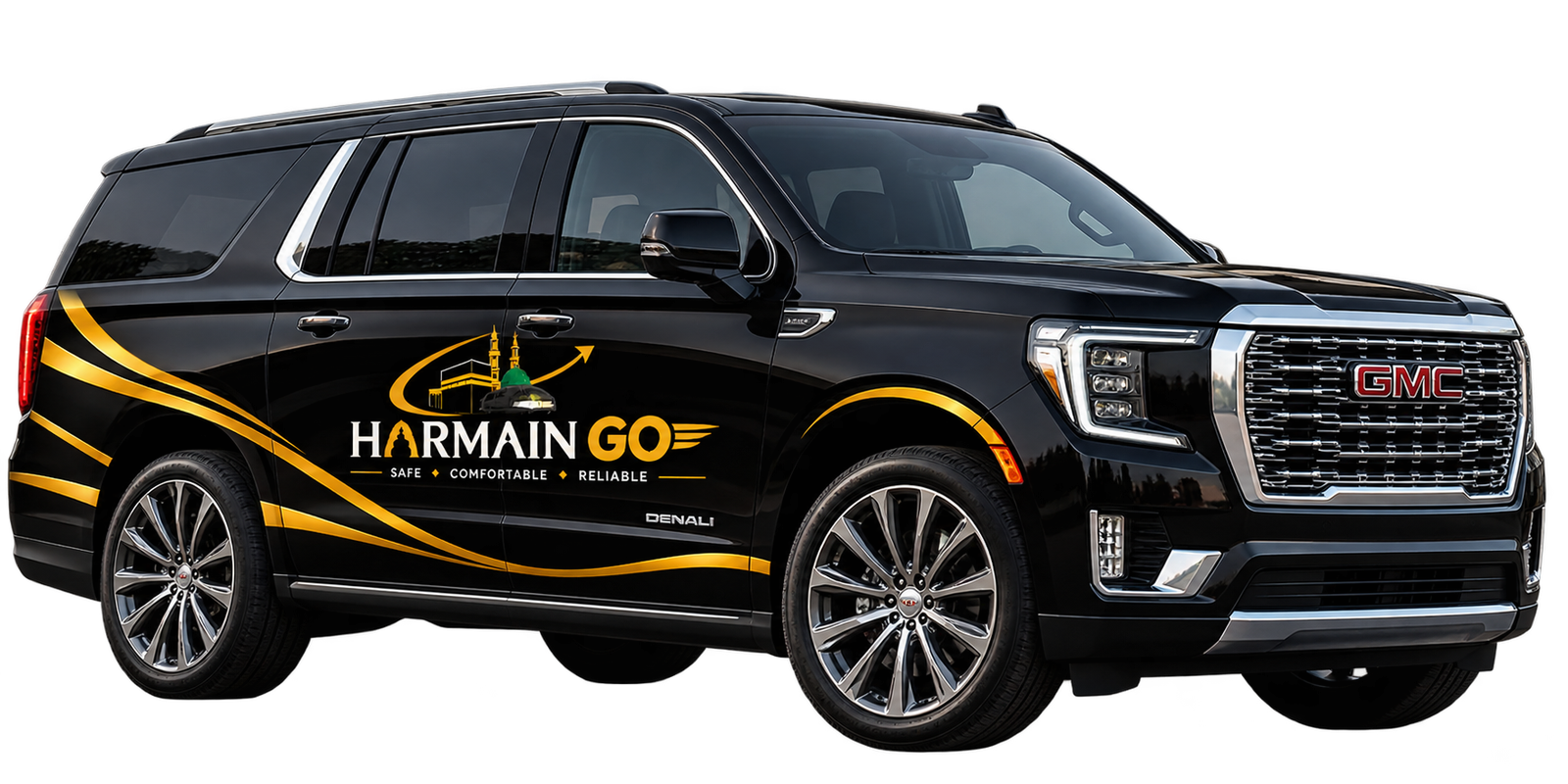 GMC 7 seater private taxi from Jeddah Airport to Makkah