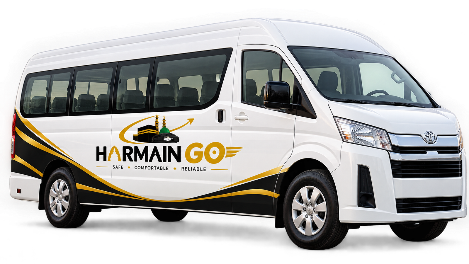 Toyota HiAce 11 seater taxi from Jeddah Airport to Makkah