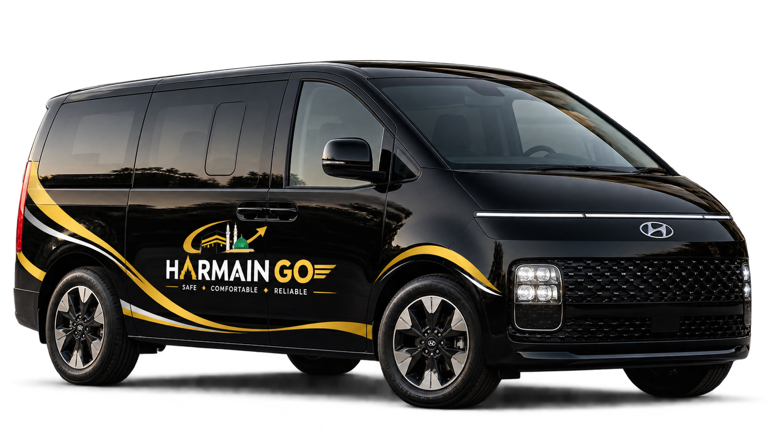 Hyundai Staria 7 seater taxi from Jeddah Airport to Makkah